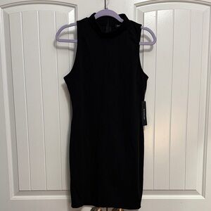 bebe Black Sleeveless Mini Dress